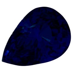 2.36 Ct Blue Sapphire Pear Loose Gemstone