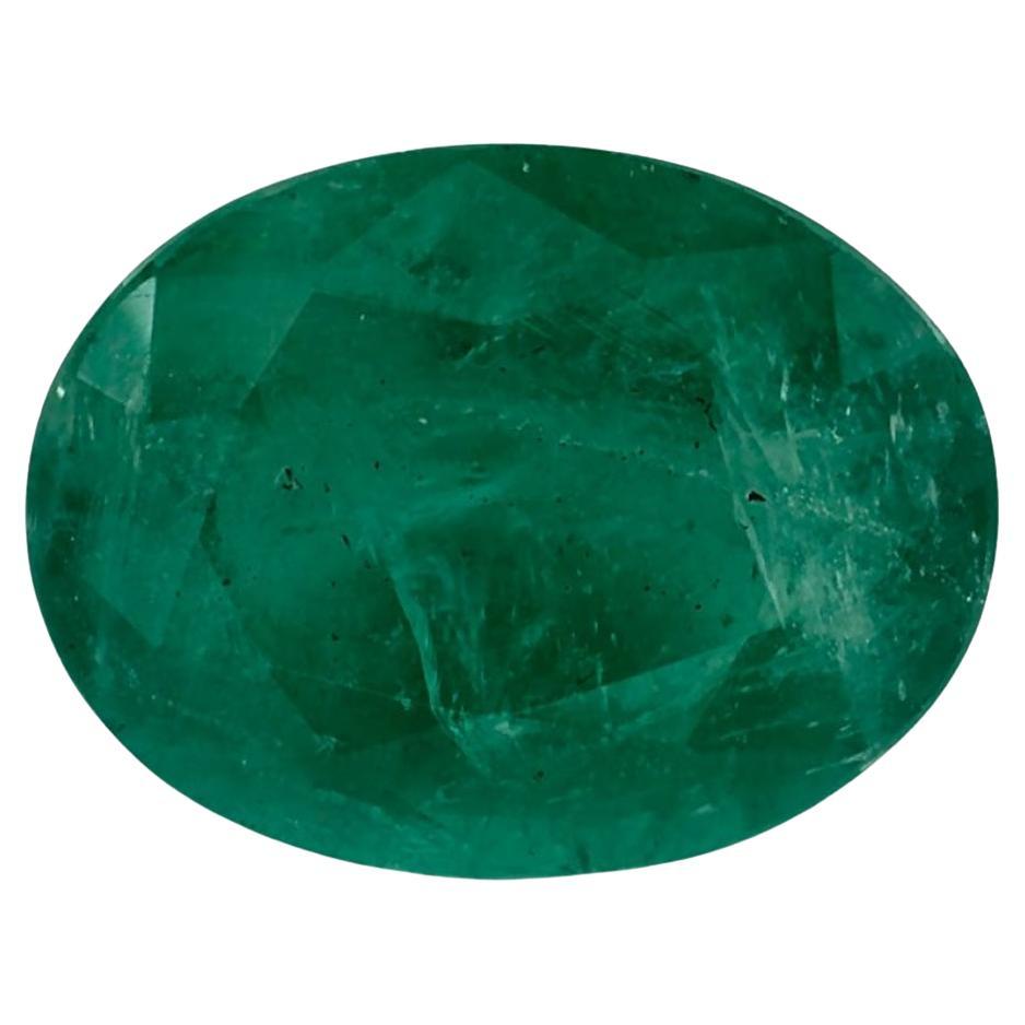 2.36 Ct Emerald Oval Loose Gemstone For Sale