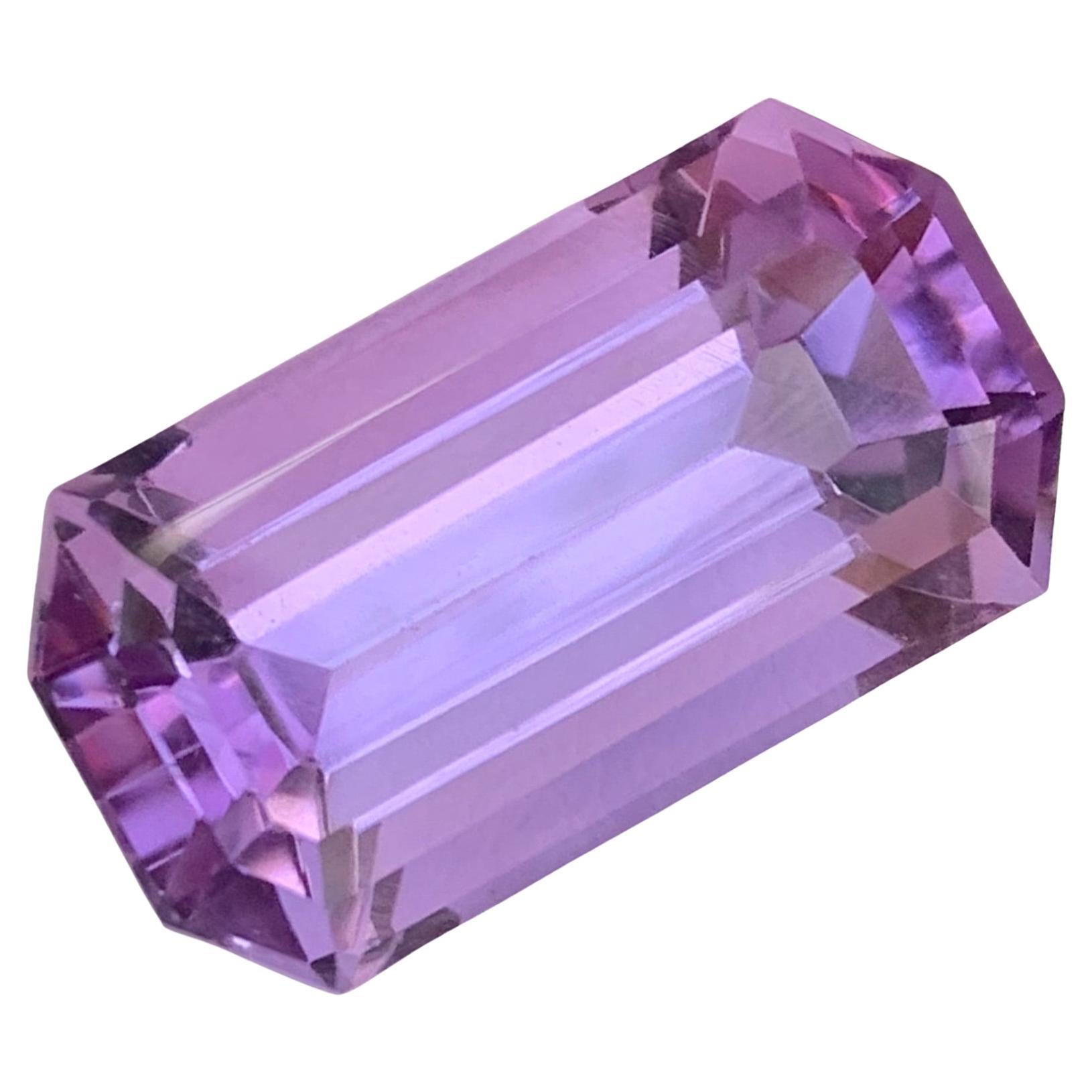 23.60 Carats Natural Loose Purple Amethyst Emerald Cut Gemstone