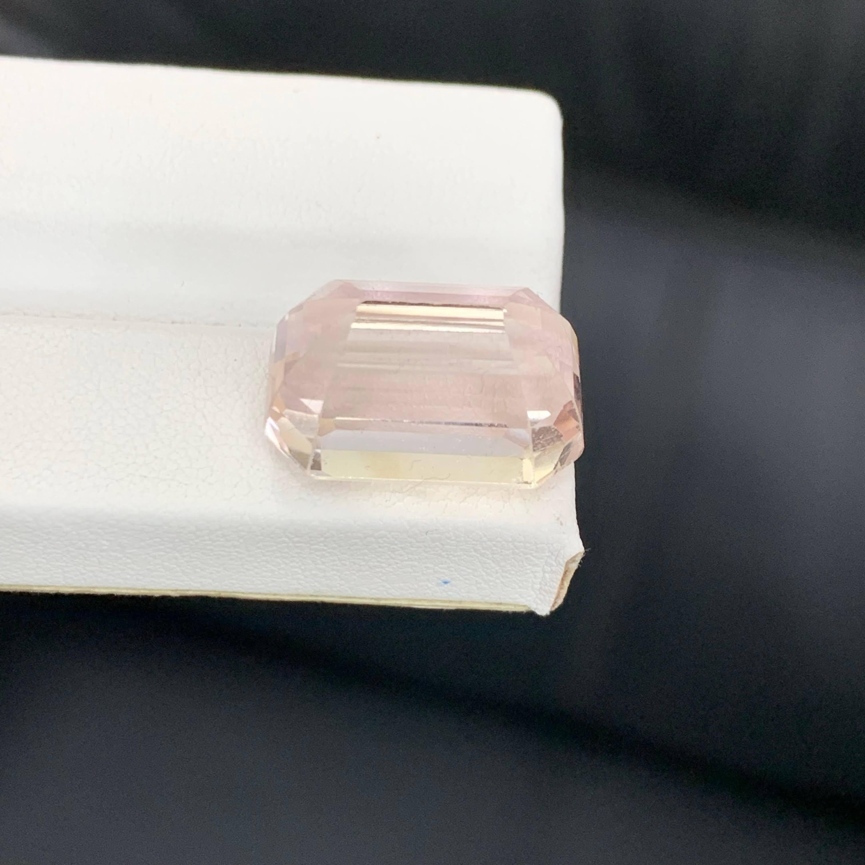 23.65 Carat Natural Loose Pink Kunzite Stone Emerald Cut Afghan Gemstone (pierre précieuse afghane) en vente 4