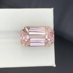 23.65 Carati di Kunzite rosa naturale allentata Pietra gemma afgana taglio smeraldo