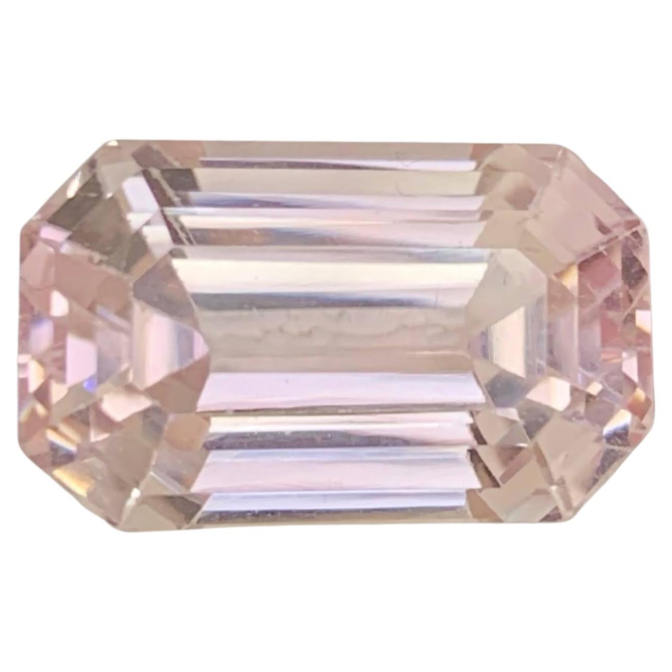 23.65 Karat Natürlicher loser rosa Kunzit Stein Smaragdschliff Afghanischer Edelstein