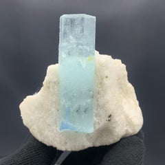 236,5 Gramm hübscher Aquamarinkristall auf Feldspar aus Shigar Valley, Pakistan