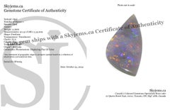 2.36ct Freeform Cabochon Gray Opal from Australia