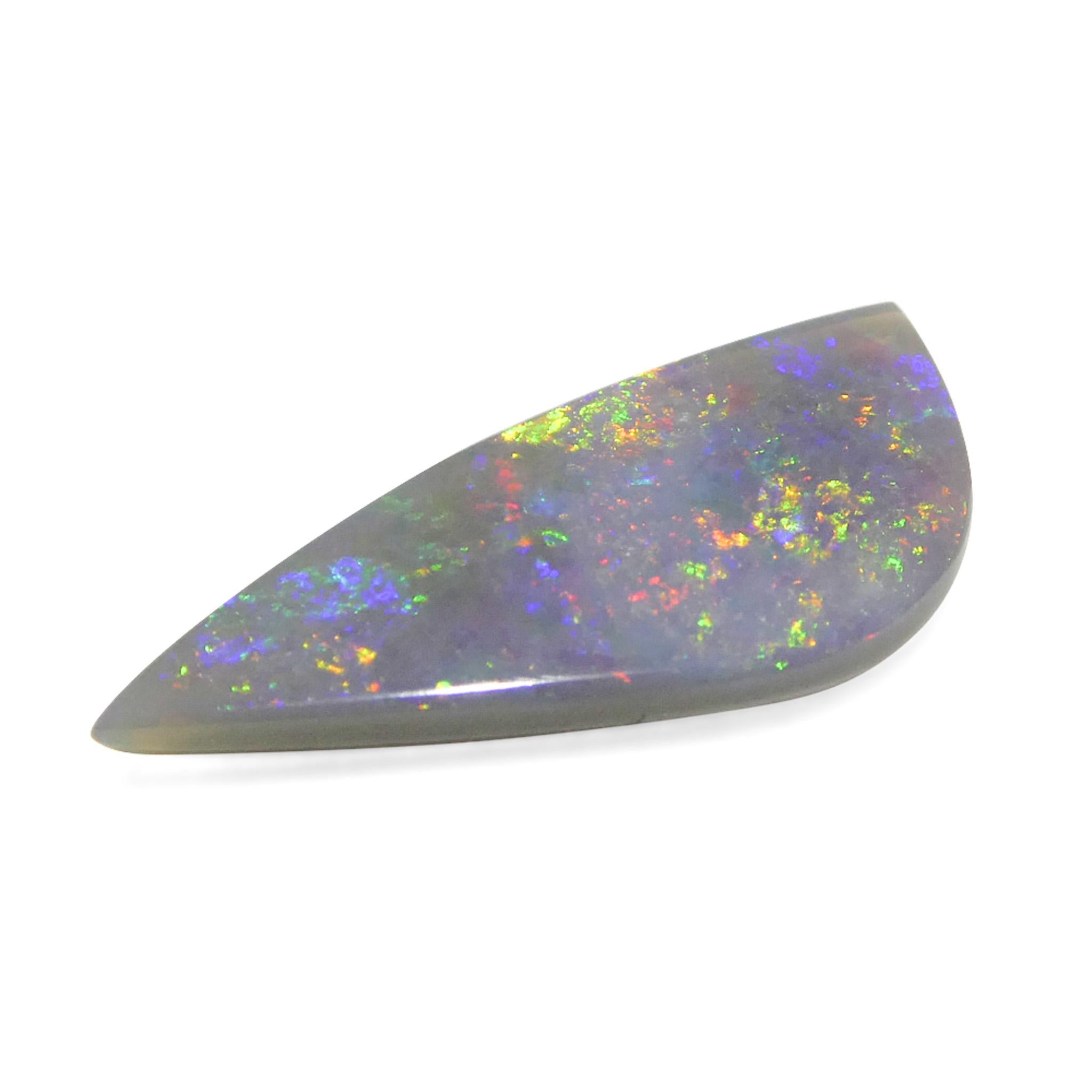 2.36 Karat Freiform Cabochon Grauer Opal aus Australien im Angebot 4