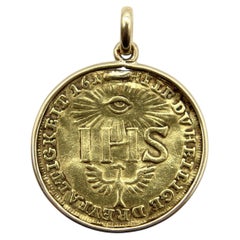 23.6K Gold 1616 German Sophia Ducat Coin Pendant