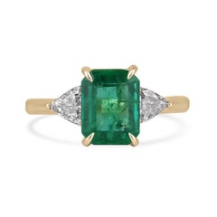 2.37 Carat Emerald Diamond Ring SI 14K White Gold A Classic Statement
