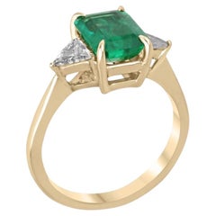 2.37 Carat Emerald Diamond Ring SI 14K White Gold A Classic Statement
