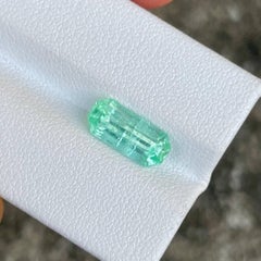 2.37 carats Green Emerald Stone Emerald Cut Natural Gemstone from Afghanistan