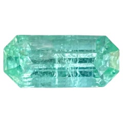 2.37 carats Green Emerald Stone Emerald Cut Natural Gemstone from Afghanistan