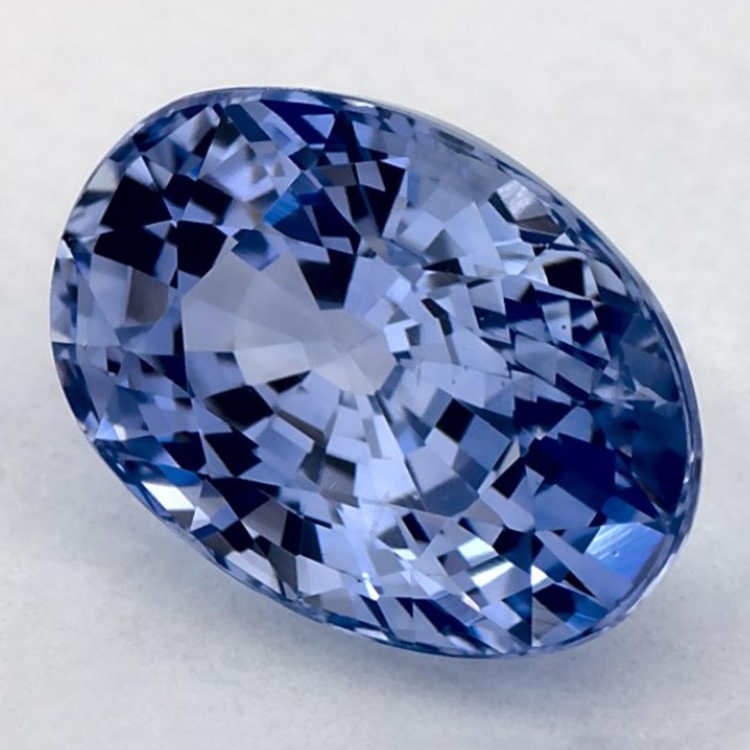 Taglio ovale 2.37 carati di zaffiro blu ovale sfuso in vendita
