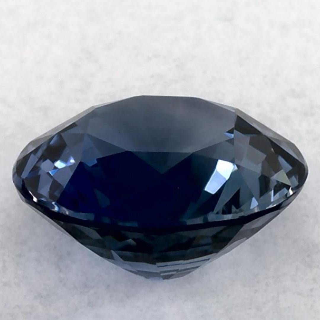 2.37 carati di zaffiro blu rotondo sfuso In condizioni Nuovo in vendita a Fort Lee, NJ