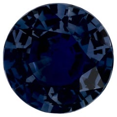 2.37 Karat Blauer runder Saphir, loser Edelstein