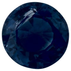 2.37 Ct Blue Sapphire Round Loose Gemstone