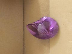 23.7 ct. Brazil Natural Amethyst Seashell Fantasy Cut 23X17