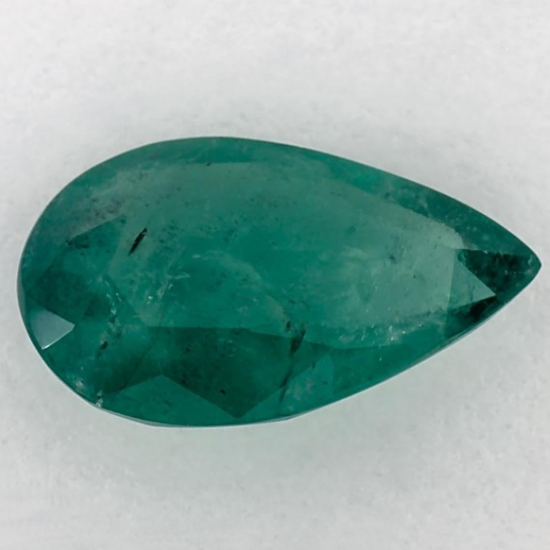 2.37 Ct Gemma smeraldo a pera sfusa In condizioni Nuovo in vendita a Fort Lee, NJ