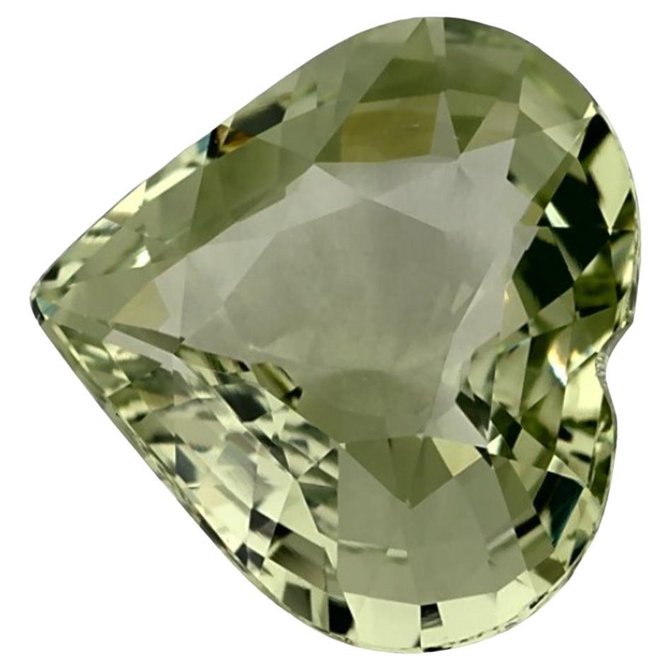 2.37 Ct Green Sapphire Heart Loose Gemstone (pierre précieuse en vrac)