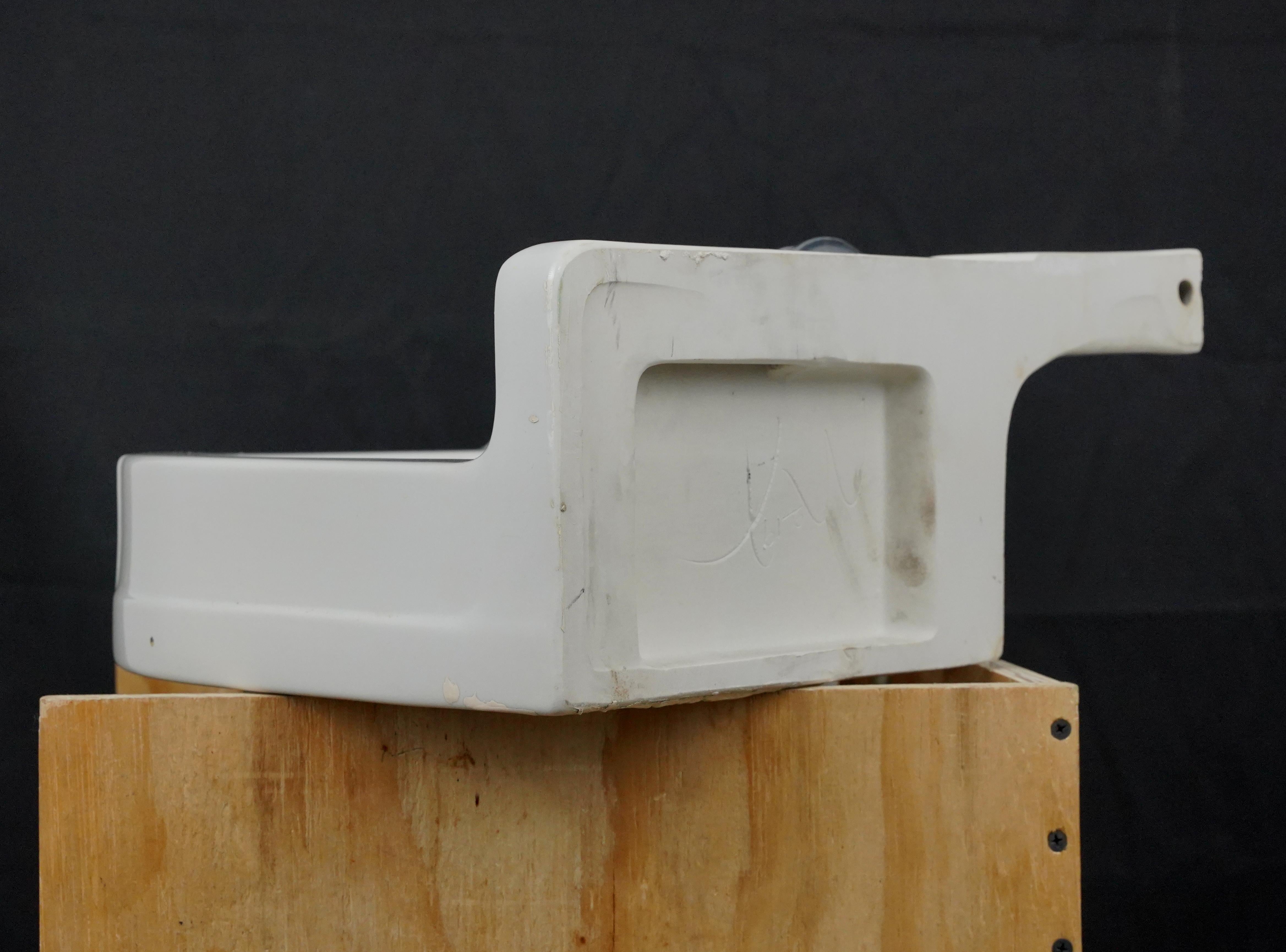 23.75 in. Crane Cornate White Corner Wall Sink For Sale 5