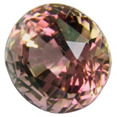 23.78 Carats Natural Pink Tourmaline Loose Oval Shape Mixed Cut Certified