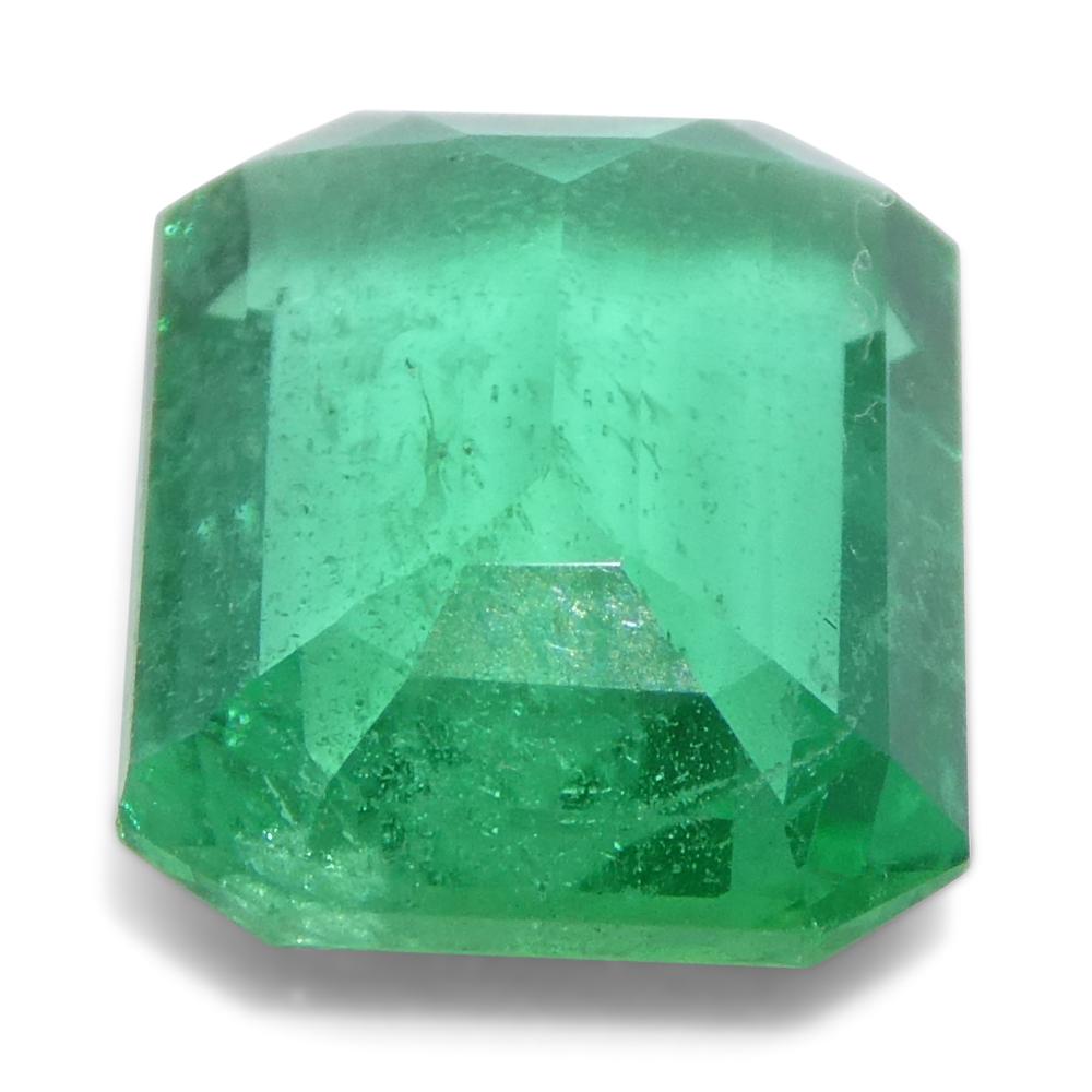 2.37ct Octagonal/Emerald Cut Green Emerald from Zambia For Sale 6