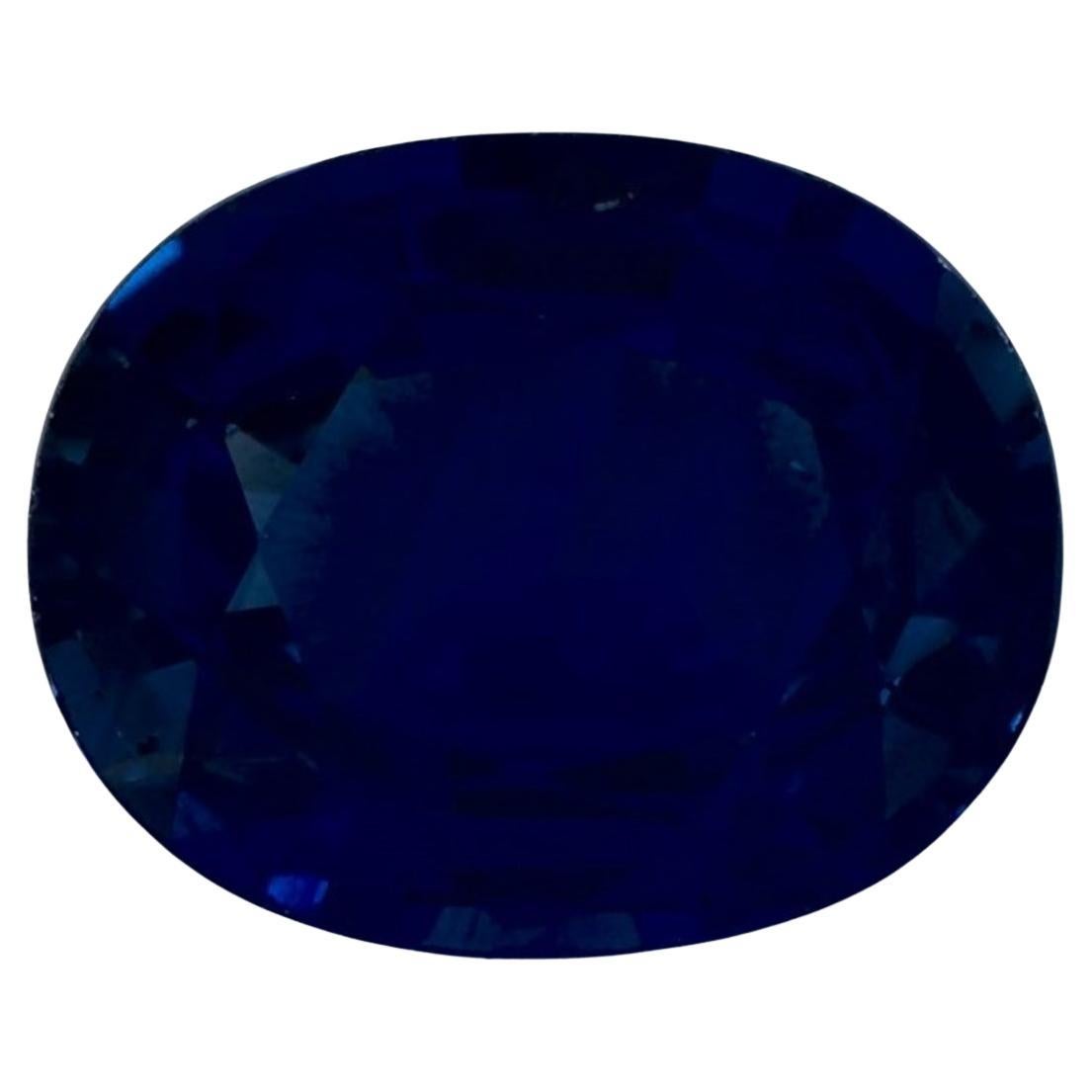 2.38 Ct Blue Sapphire Oval Loose Gemstone