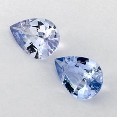 2.38 Karat Blauer Saphir Birne Loser Edelstein
