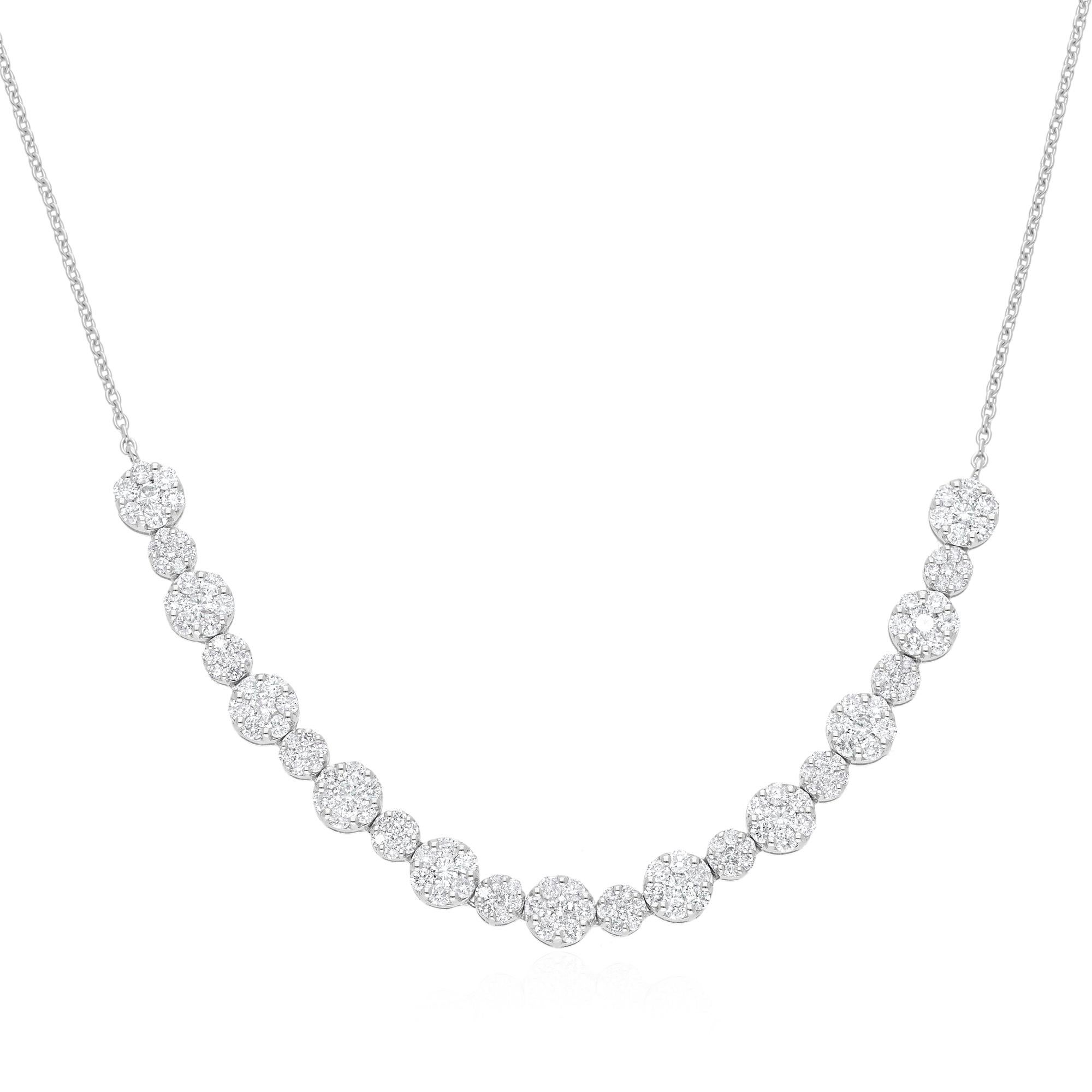 Cast from 14-karat gold, these exquisite necklace is handset with 2.38 carats of sparkling diamonds.

FOLLOW SPECTRUM JEWELS storefront to view the latest collection & exclusive pieces. Spectrum Jewels is proudly rated as a Top Seller on 1stdibs