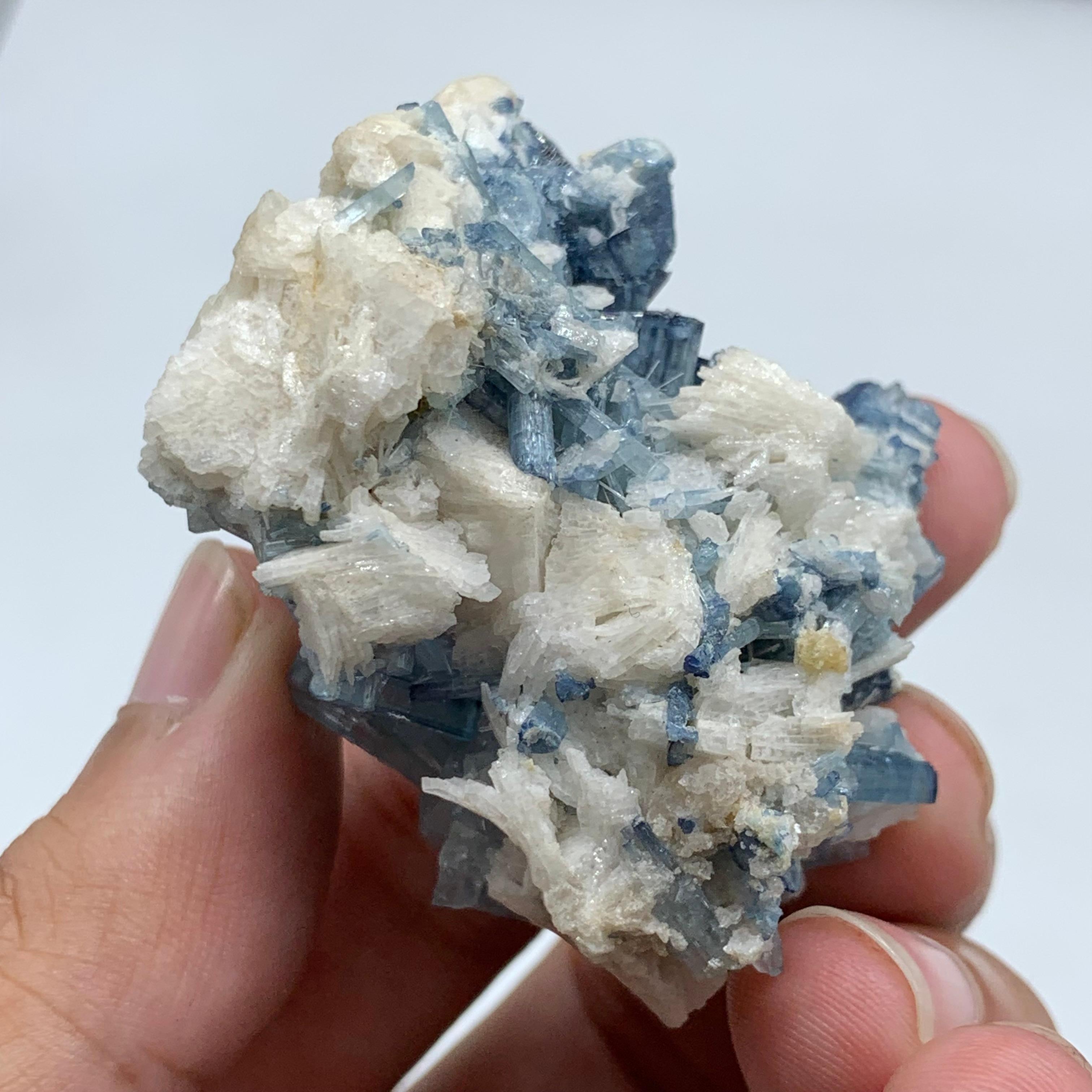 238.25 Carat Blue Tourmaline Crystal Cluster From Kunar, Afghanistan  For Sale 10