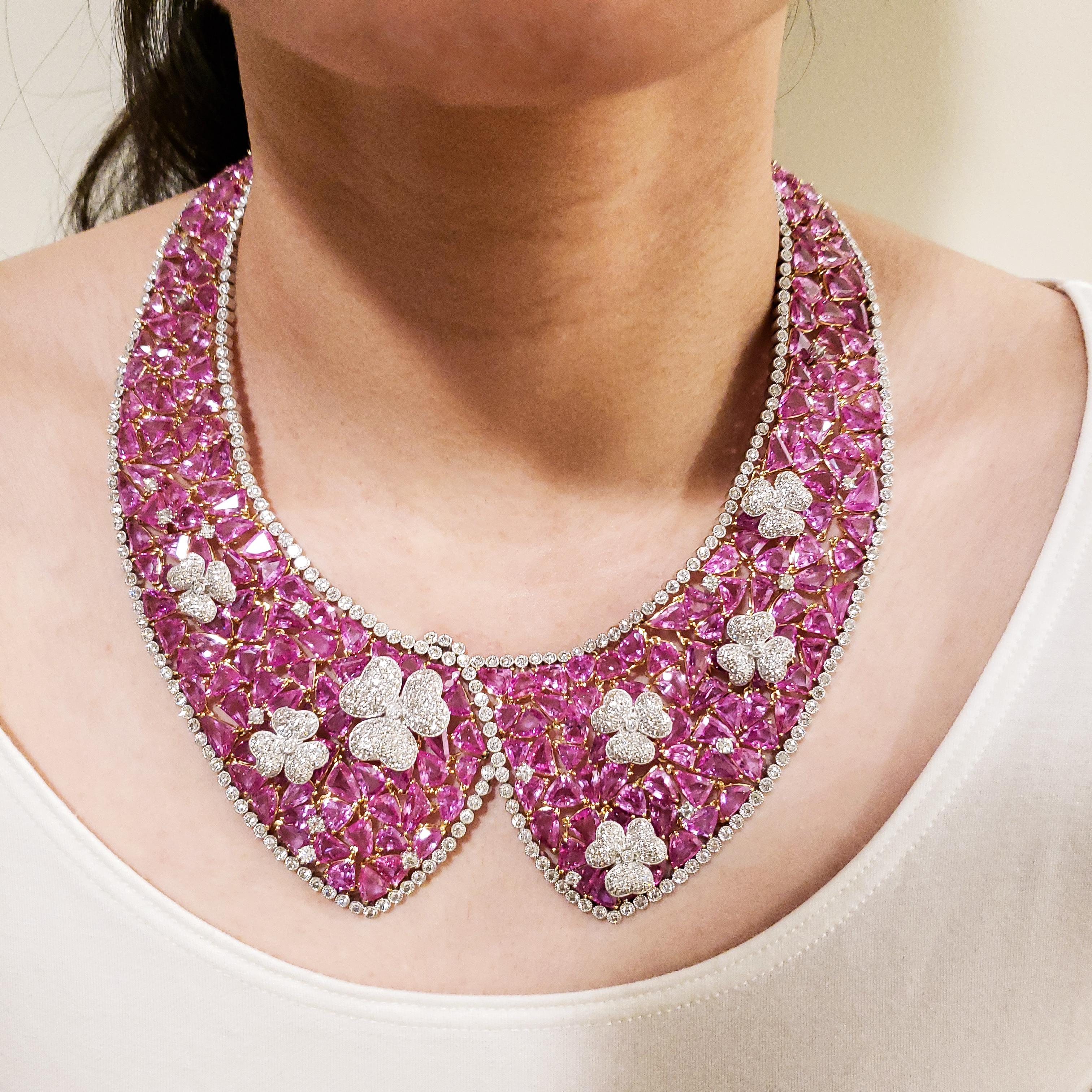 pink diamond collar