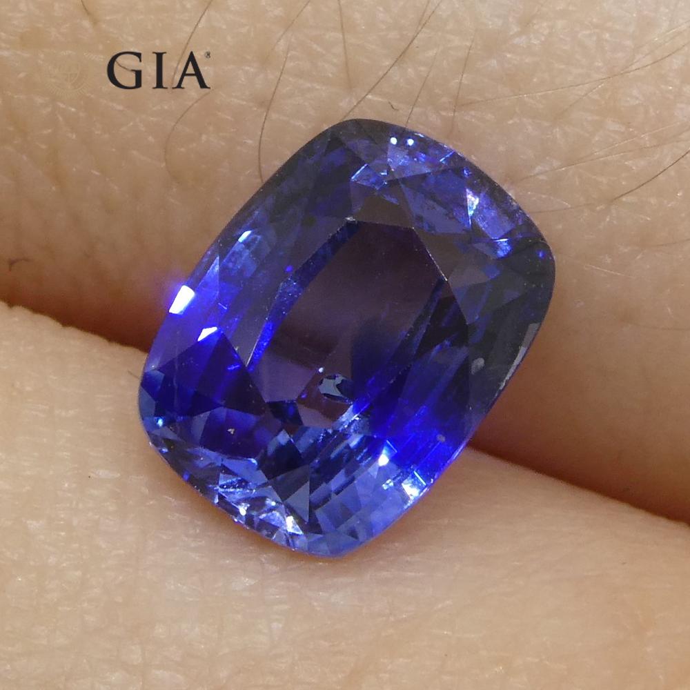 Zafiro Azul Cojín de 2,38ct Certificado GIA Madagascar en venta 8