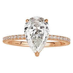 2.38ct Pear Shaped Diamond Engagement Ring