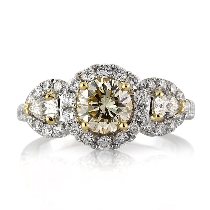 2.38ct Round Brilliant Cut Diamond Engagement Ring For Sale