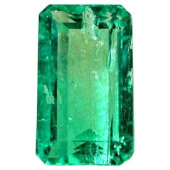 2,38ct Slender Muzo Grüner Smaragd Schliff Kolumbianischer Edelstein 10x6 Echter Mai Geburtsstein