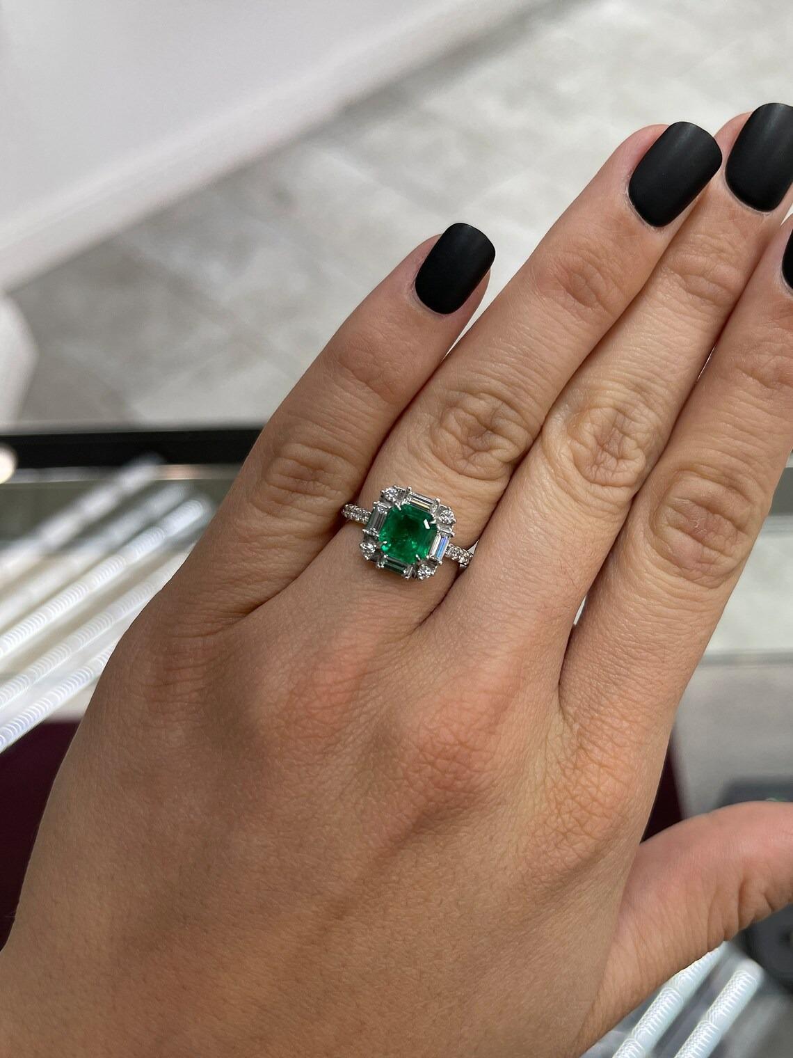 emerald asscher cut ring
