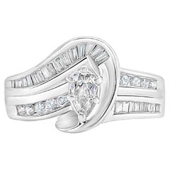 2.39 Carat Diamond Engagement Cluster Ring