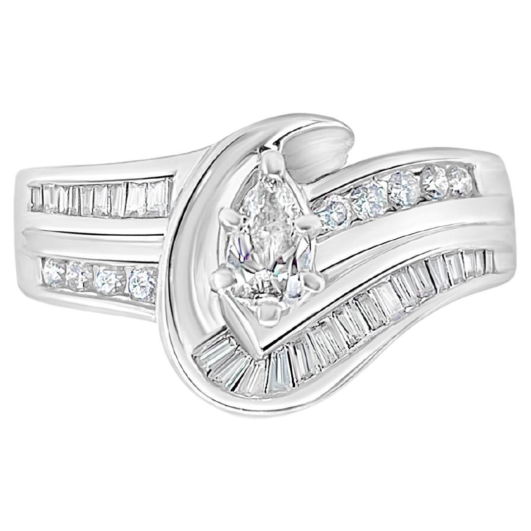 2.39 Carat Diamond Engagement Cluster Ring 