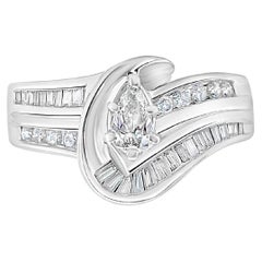 2.39 Carat Diamond Engagement Cluster Ring