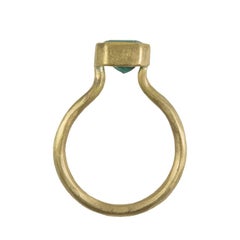 Margery Hirschey 2.39 Carat Emerald 22 Karat Gold Ring
