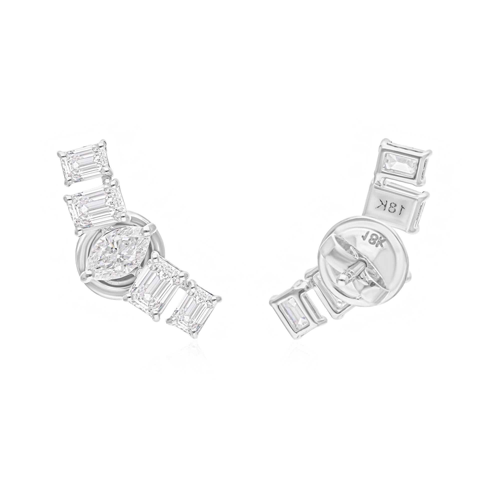 Cast from 18-karat gold, these exquisite earrings are handset with 2.39 carats of sparkling diamonds.

FOLLOW SPECTRUM JEWELS storefront to view the latest collection & exclusive pieces. Spectrum Jewels is proudly rated as a Top Seller on 1stdibs
