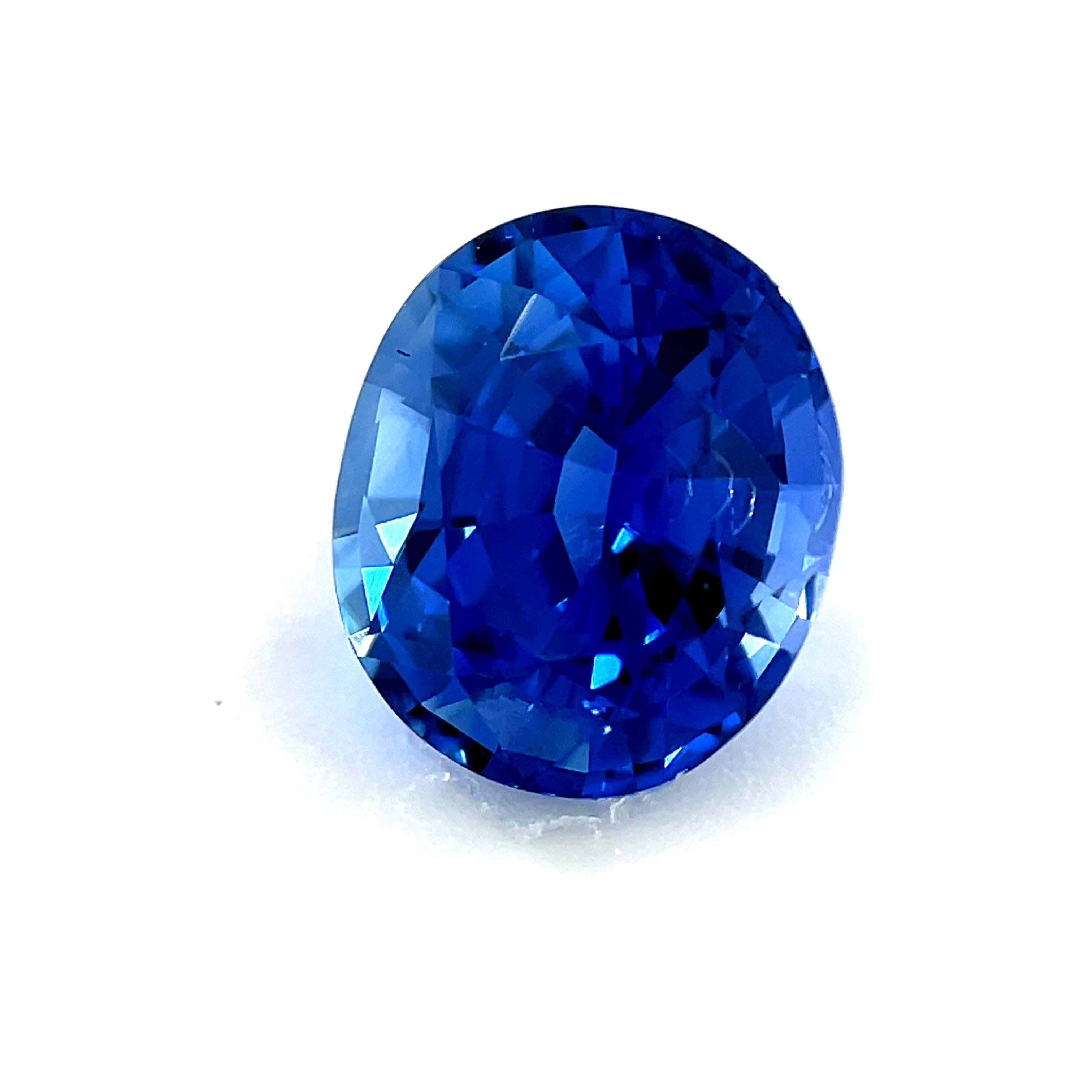 Women's or Men's 2.39 Carat Unheated Madagascar Blue Sapphire, Loose Gemstone, GIA Certified For Sale