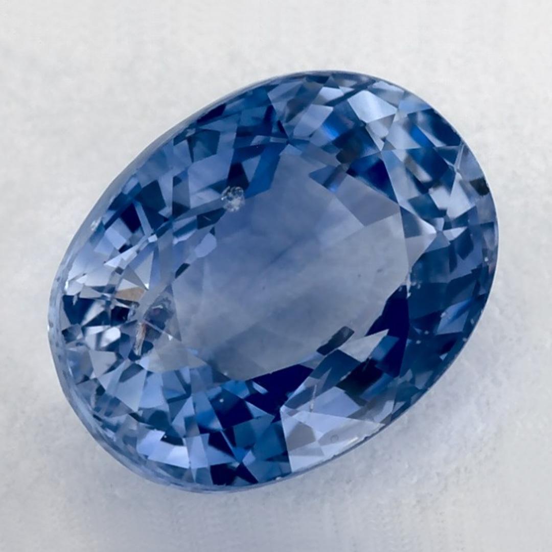 2.39 Karat Blauer Saphir Oval Loser Edelstein (Ovalschliff) im Angebot