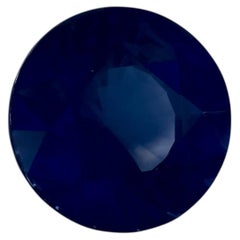 2.39 Ct Blue Sapphire Round Loose Gemstone