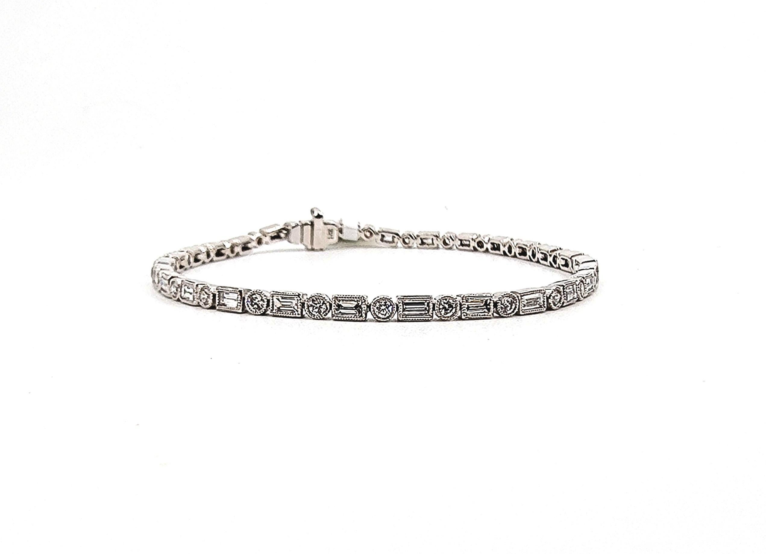 Pulsera de diamantes de 2.39 ct en venta 2