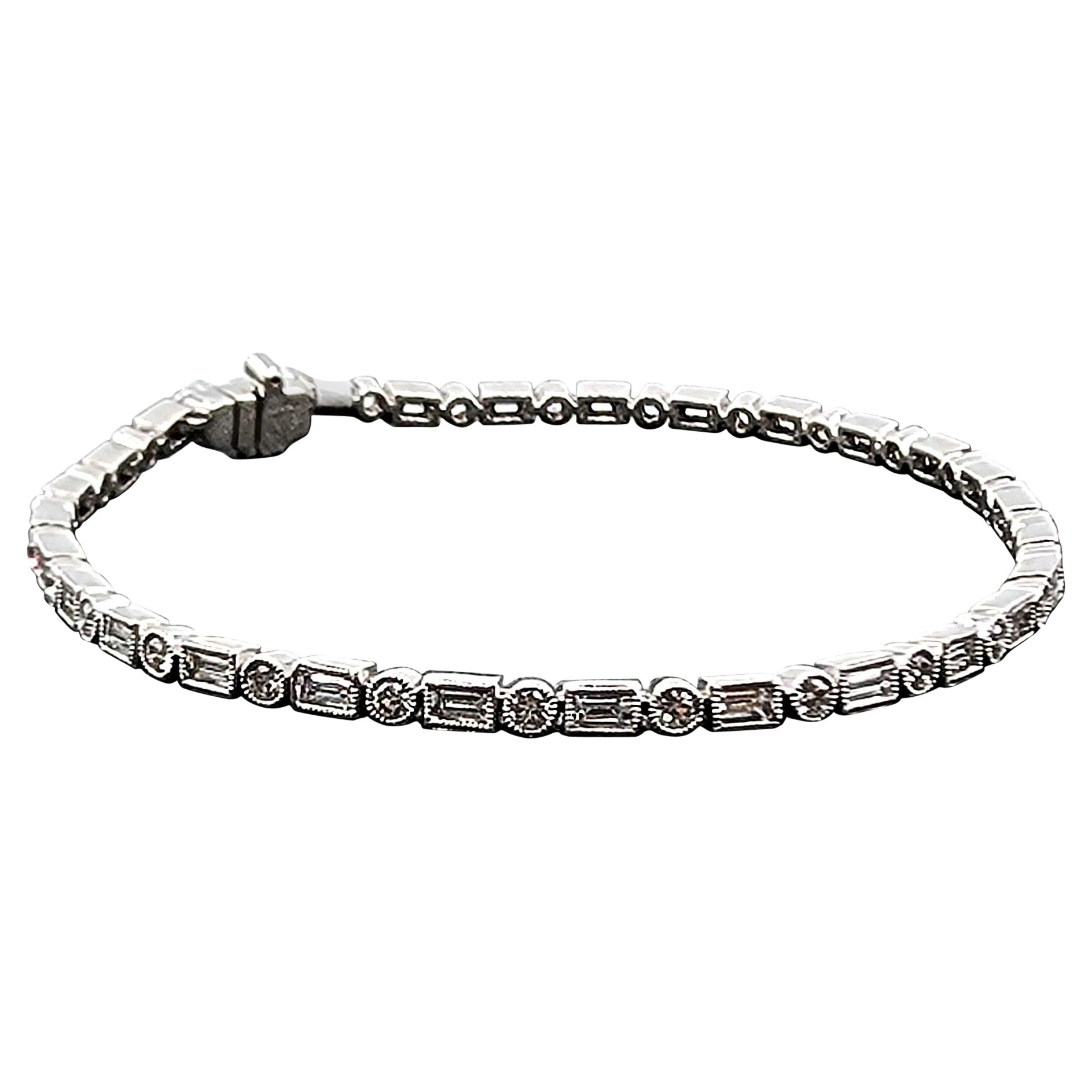 Pulsera de diamantes de 2.39 ct en venta