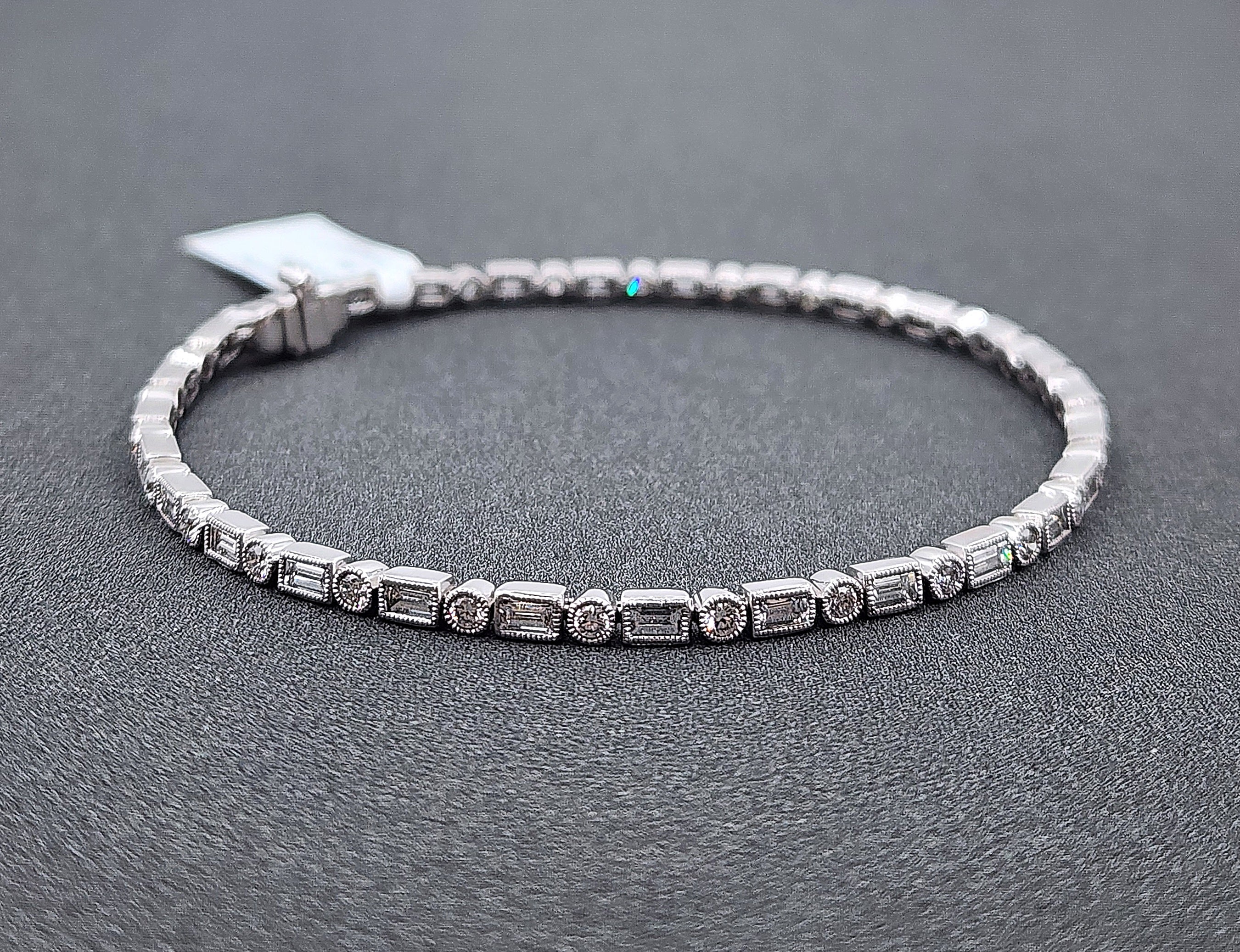 Bracelet en diamant de 2.39 ct
