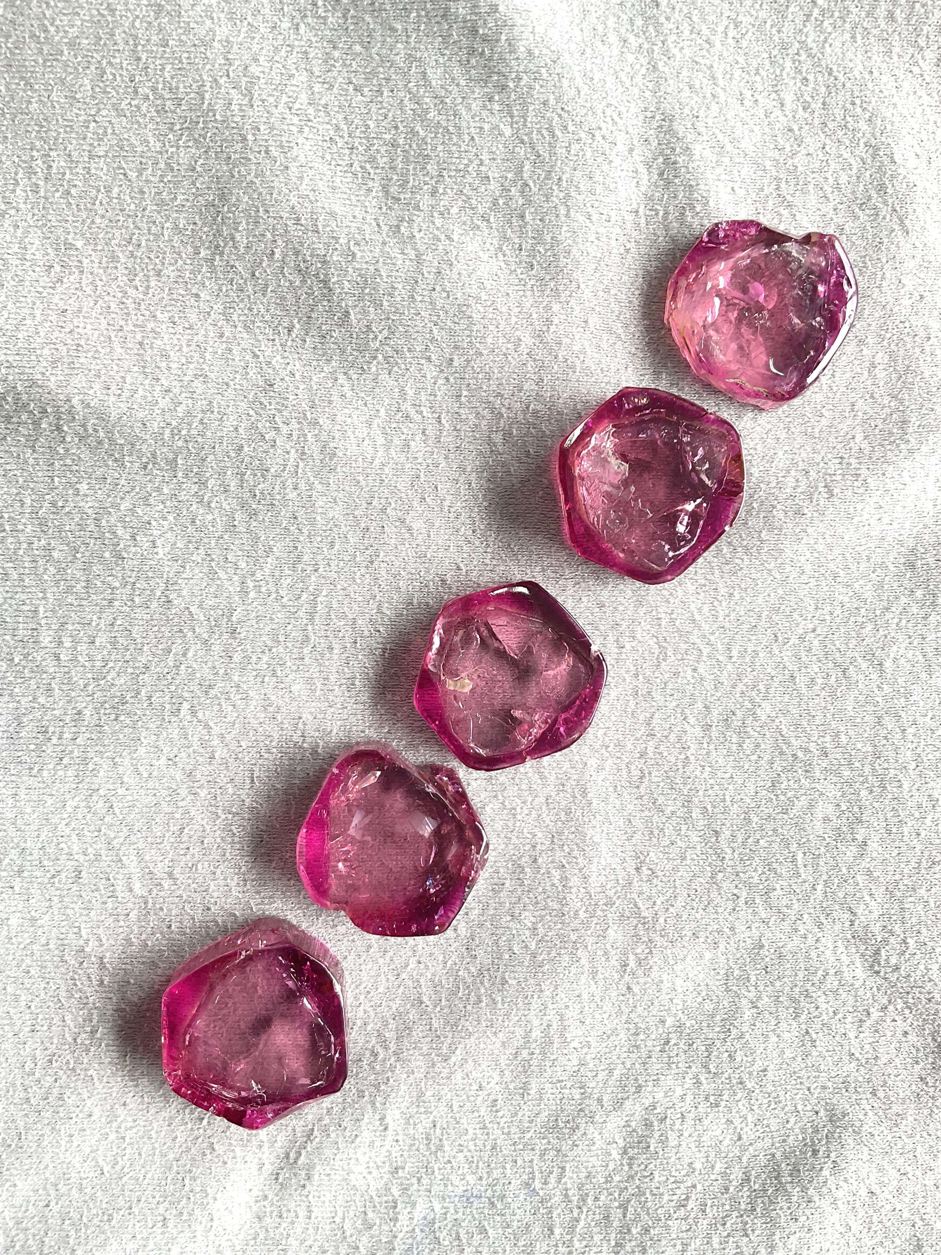 239.56 Carats Pink Color Tourmaline Natural Slices For Top Fine Jewelry Gemstone

Gemstone - Tourmaline
Weight- 239.56 Carats
Shape - Slices
Size - 24x22 MM
Pieces - 5