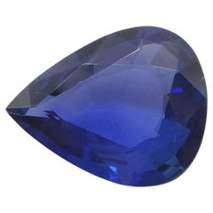 2.39ct Pear Blue Sapphire GIA Certified Thailand  