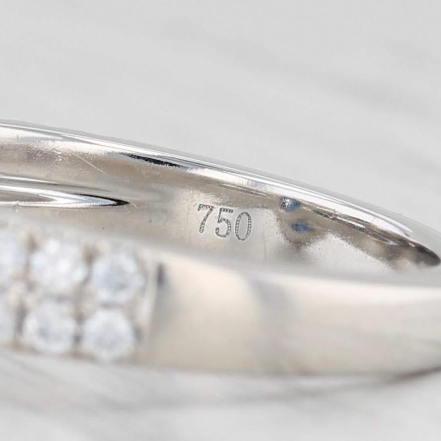 2.39ctw Oval Blue Sapphire Diamond Ring 18k White Gold Size 6 Engagement For Sale 2