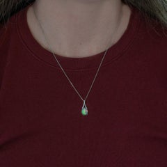2,3-Karat-Anhänger aus Äthiopien mit Diamantakzenten aus konventionellem Abbau: Massives 14-karätiges Gold, 10 x 8 mm