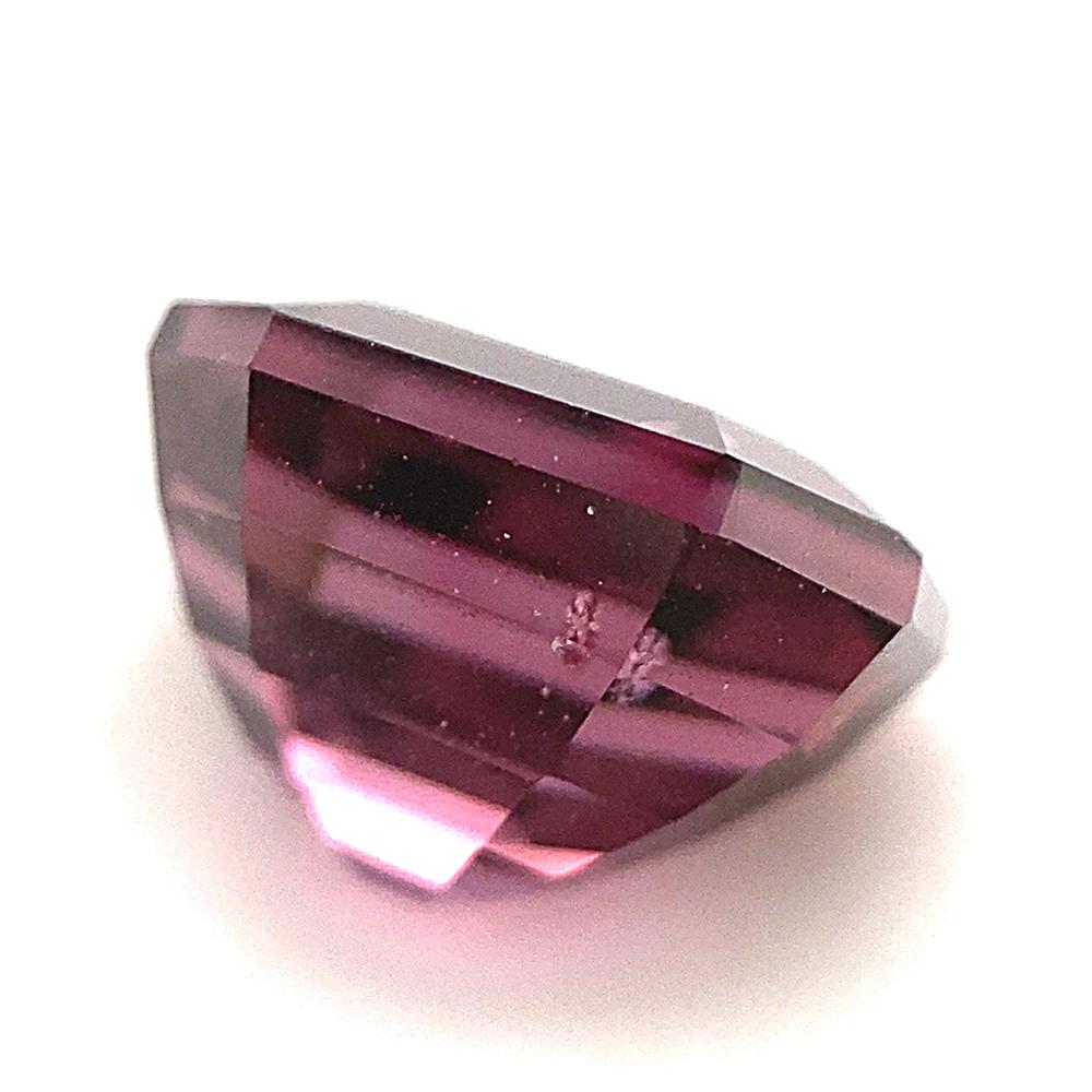 2.3ct Octagonal/Emerald Cut Purplish Pink Spinel GIA Certified Unheated For Sale 5